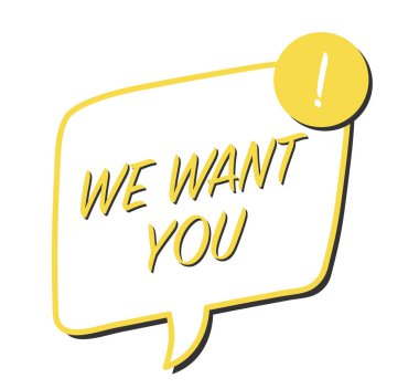 Konuşma balonunda olmanı istiyoruz..