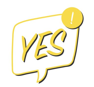 Evet, karalama konuşma balonunda.