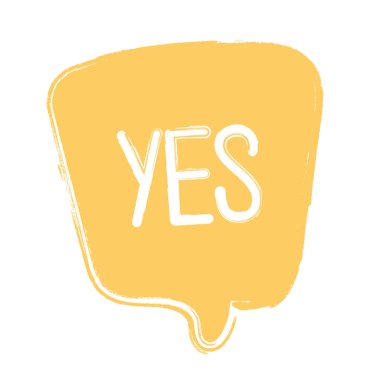 Evet, karalama konuşma balonunda.