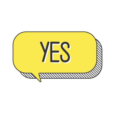 Evet, karalama konuşma balonunda.