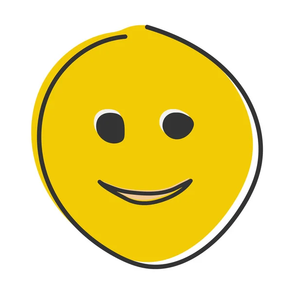 Μονό Εικονίδιο Emoji Αστείο Είδωλο Emoticon — Φωτογραφία Αρχείου