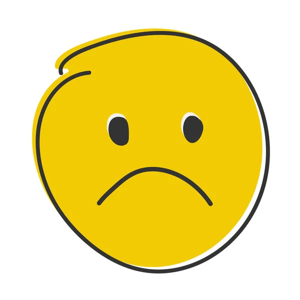 Emoji Confuso Emoticon Não Plussed Com Lábios Franzidos Emoticon Estilo — Fotografia de Stock