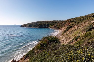 Sardunya 'da deniz manzarası
