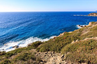 Sardunya 'da deniz manzarası