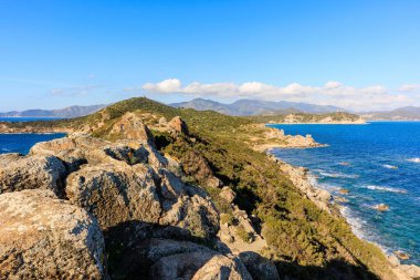 Sardunya 'da deniz manzarası