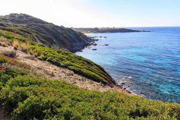 Krajobraz Wybrzeża Morskiego Sardynii Pobliżu Villasimus — Zdjęcie stockowe