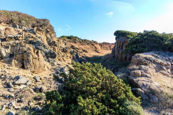 Прибрежный Пейзаж Сардинии Возле Вилласимуса — стоковое фото