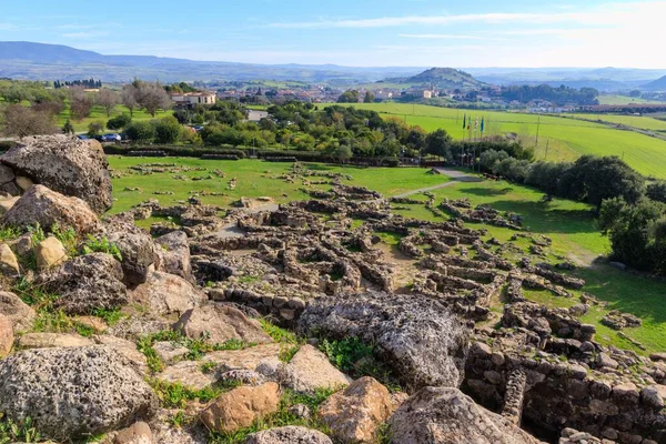 Nuraxi Egy Nuragic Régészeti Lelőhely Barumini Szardínia Olaszország — Stock Fotó