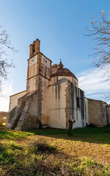Chiesa Parrocchiale Dell Immacolata Chiesa Barumini Sardegna — Foto Stock