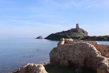 Torre del Coltellazzo o di Sant 'Efisio, Sardinya, İtalya