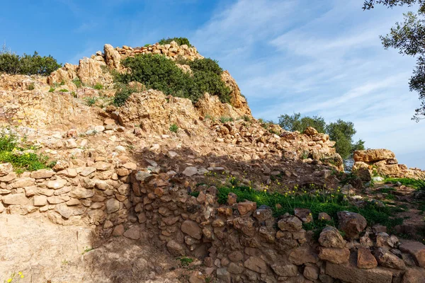 Nuraghe Vagy Nurhag Típusa Ősi Megalitikus Épület Található Szardínián — Stock Fotó