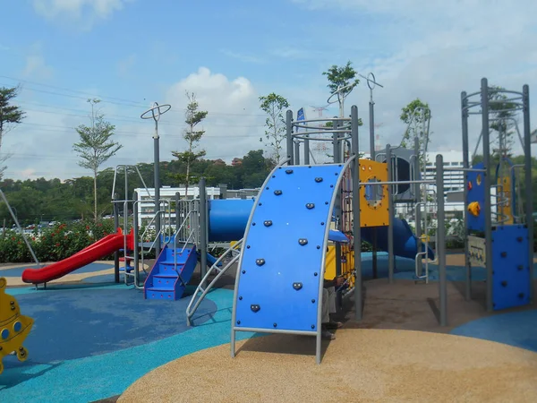 Melaka Malaysia August 2017 Selected Focused Modern Children Outdoor Playground — 图库照片