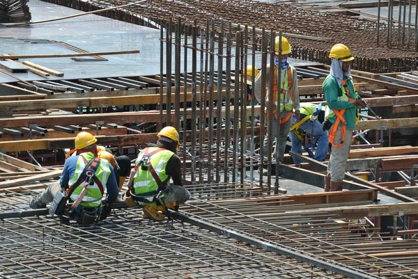 Johor Malaysia May 2016 Construction Site Progress Johor Malaysia Daytime — Stock Photo, Image