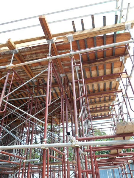 Johor Malaysia April 2016 Nşaat Alanındaki Platform Form Yapıyı Desteklemek — Stok fotoğraf