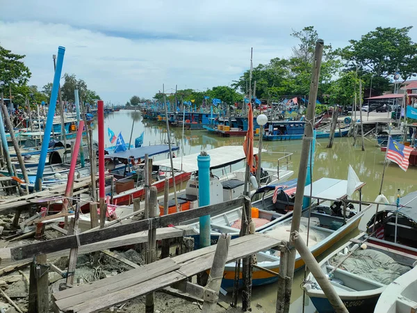 Melaka Malaisie Janvier 2022 Atmosphère Typique Dans Petit Village Pêcheurs — Photo