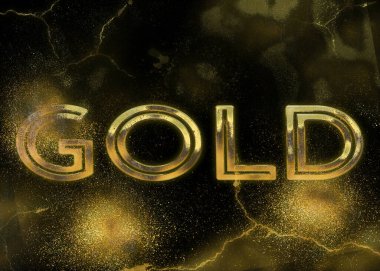 Sanat eserleri için Altın Soyut Dekoratif Kağıt Dokusu- İllüstrasyon