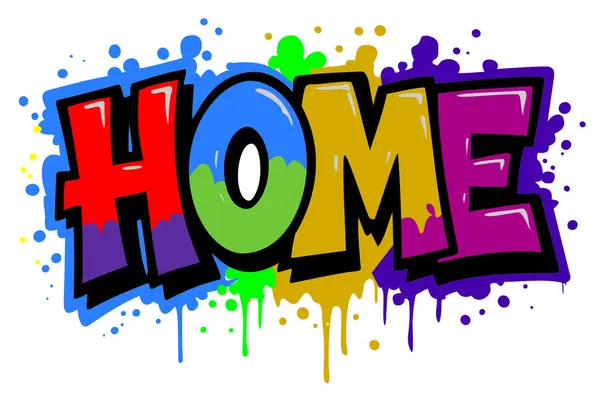 Renkli graffiti tarzı 