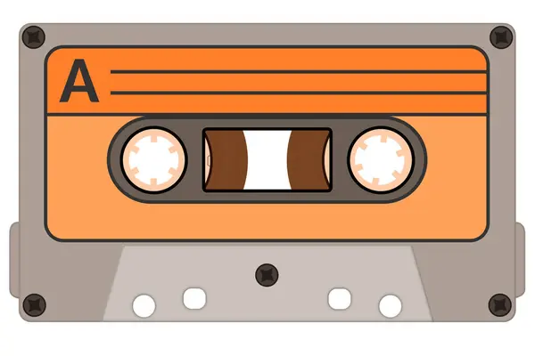 kaset bandı izole edilmiş ikon vektör illüstrasyon tasarımı