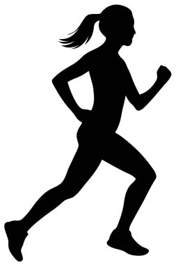 kadın siluet vektörü çalışıyor