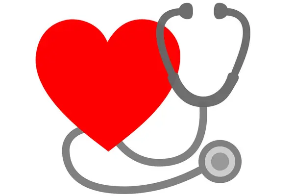 Stetoskop simgesinin vektör çizimi