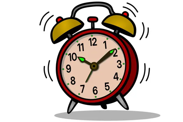 çalar saat çizgi film resim.