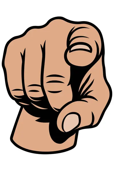 İşaret parmağı önde kaldırılmış el..