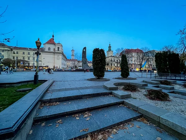 Kota Kota Lviv Yang Sempurna Ukraina Pada Musim Gugur — Stok Foto