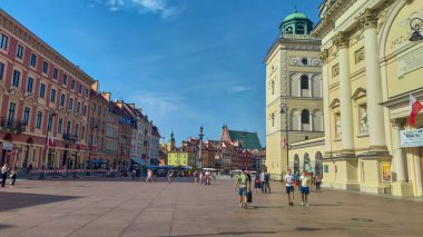 Perfect polish architecture on a sunny day. Summer season in Poland