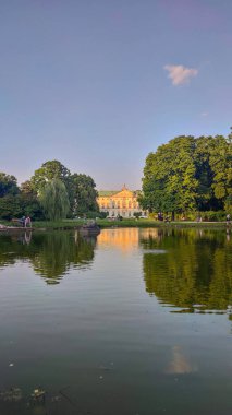 Perfect polish architecture on a sunny day. Summer season in Poland