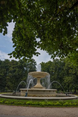 Perfect polish architecture on a sunny day. Summer season in Poland