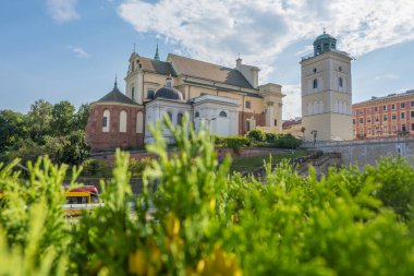 Perfect polish architecture on a sunny day. Summer season in Poland