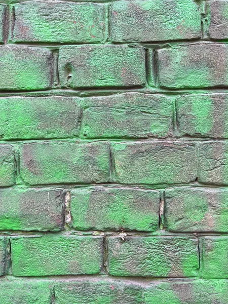 3D砖墙背景纹理为粗纹风格 — 图库照片