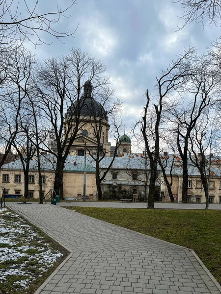 Yaz Mevsiminde Eski Şehir Lviv Mimarisi — Stok fotoğraf