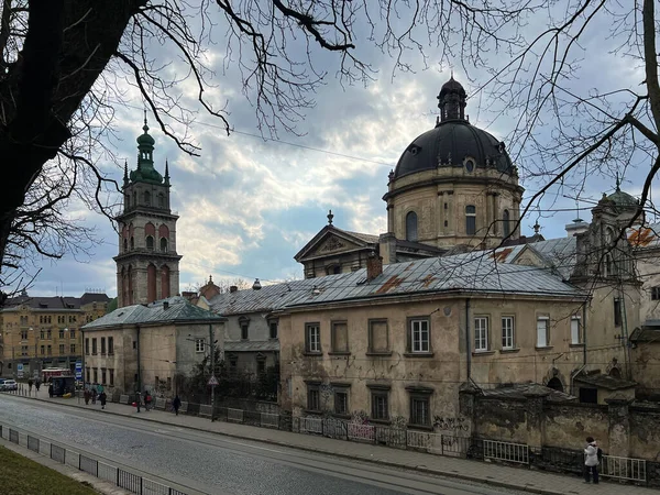 Cidade Velha Arquitetura Lviv Temporada Verão — Fotografia de Stock