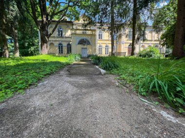 Ukrayna 'nın kışında terk edilmiş Sheptytskih villası.