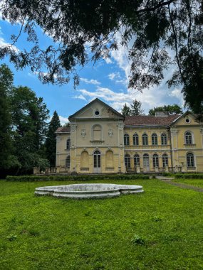 Ukrayna 'nın kışında terk edilmiş Sheptytskih villası.