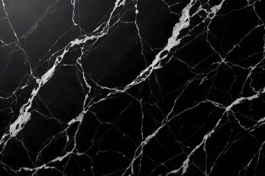 Yüksek Çözünürlüklü Siyah Mermer Doku Yüzeyi