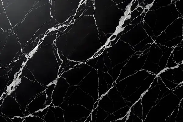 Yüksek Çözünürlüklü Siyah Mermer Doku Yüzeyi