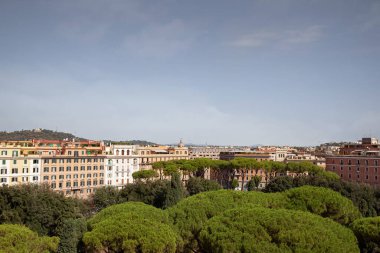 Roma şehrinin panoramik manzaralı