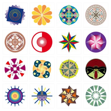 Grafik piktogramlarının koleksiyonu