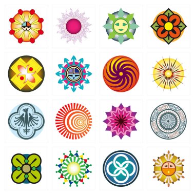 Grafik piktogramlarının koleksiyonu