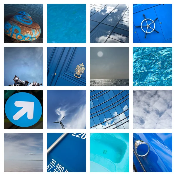 Collection Same Color Images — Stock Photo, Image