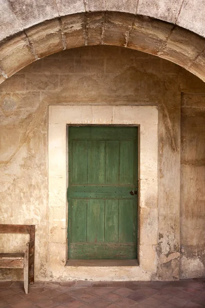 Arco Puerta Claustro Una Antigua Abadía Sur Francia — Foto de Stock