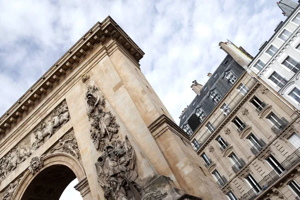 Arco Porte Saint Denis Paris — Fotografia de Stock