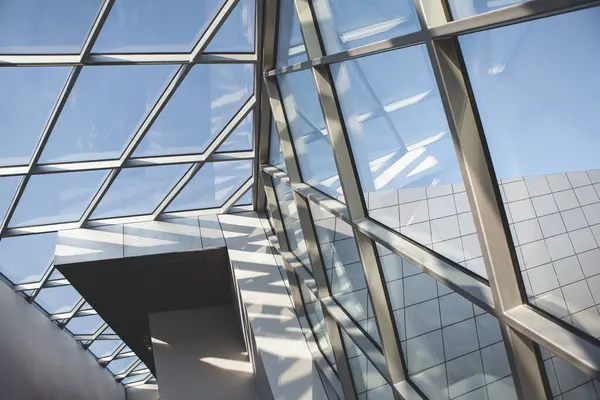Glasdach Einem Modernen Gebäude — Stockfoto