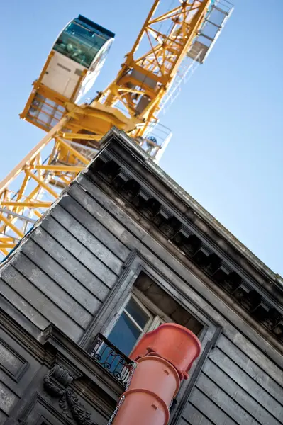 stock image Renovating an old mansion in the city