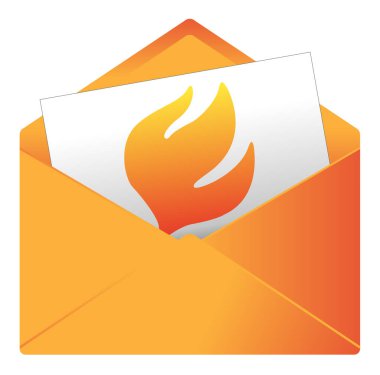 Bir mesaj veya davet için piktogram