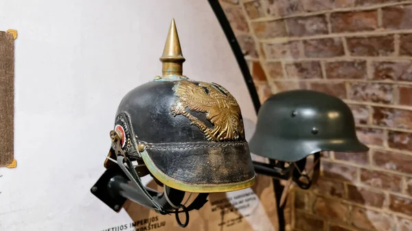 Ancient Helmet Kaiser Germany World War High Quality Photo — Stock Photo, Image