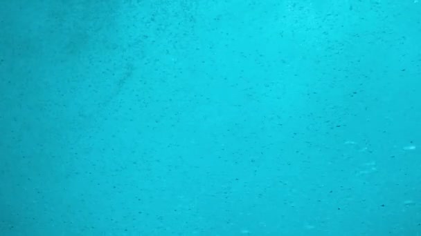 空气气泡从蓝色海洋的底部升起 人造卫星 优质Fullhd影片 — 图库视频影像