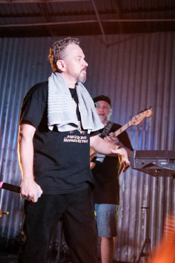 Ukraynalı grup Tanok 'un 30 Ağustos 2023' te Vinnytsia 'daki Kongo Meydanı' ndaki konseri. Yüksek kalite fotoğraf